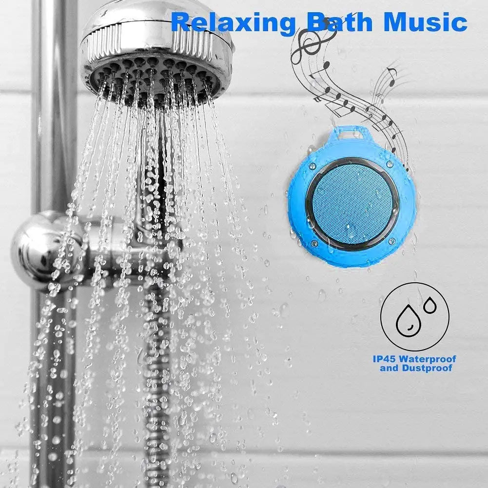 Bluetooth Speaker -Kunodi F4 Outdoor Waterproof Bluetooth Speaker 10W TWS IPX6 Portable Mini Shower Speaker with MIC Enhanced Bass 12H Playtime
