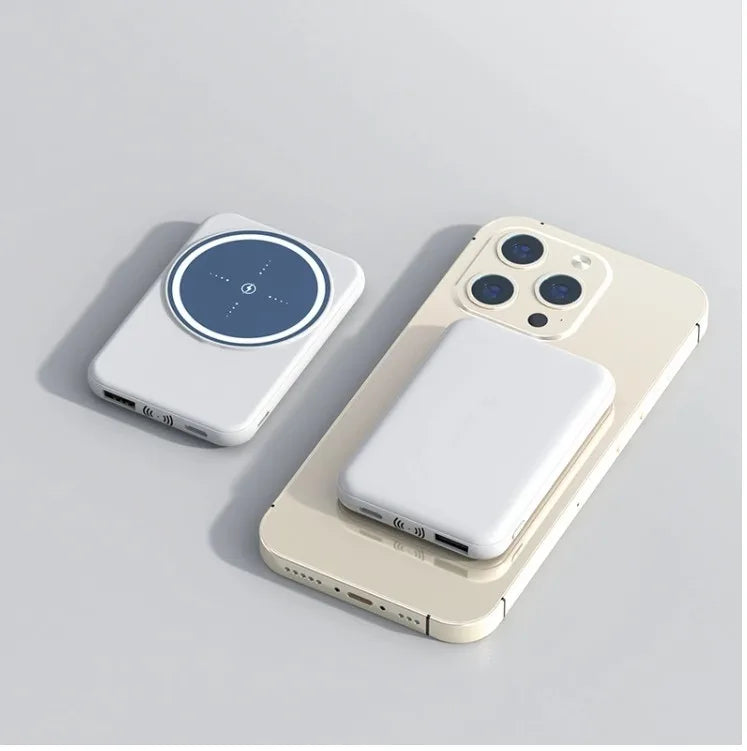 Exquisite Design Mini Power Bank Cellphone Purple 10000mah Wireless Magnetic PowerBank for Mobile Phone Tidesmit