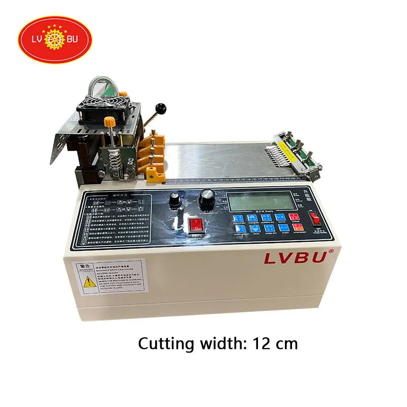 Computer Automatic Hot Knife and Cold Knife Webbing Velcro Label Cutting Machine