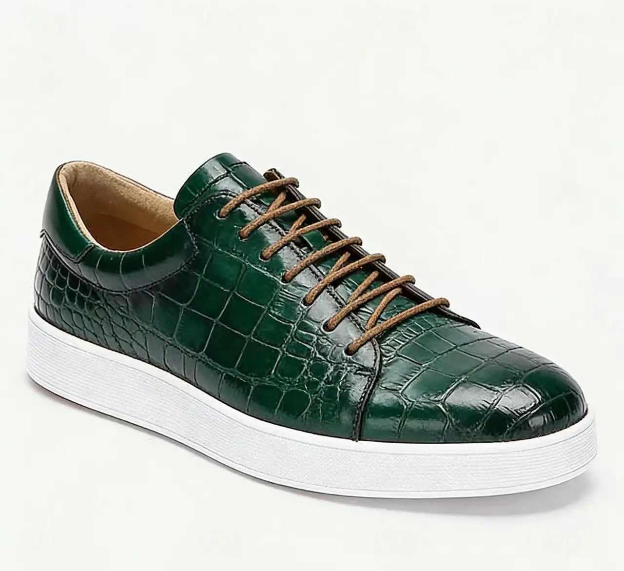 Fast Delivery Luxury Lace-up Business Formal Casual Plus Size Men's Leather Sneakers