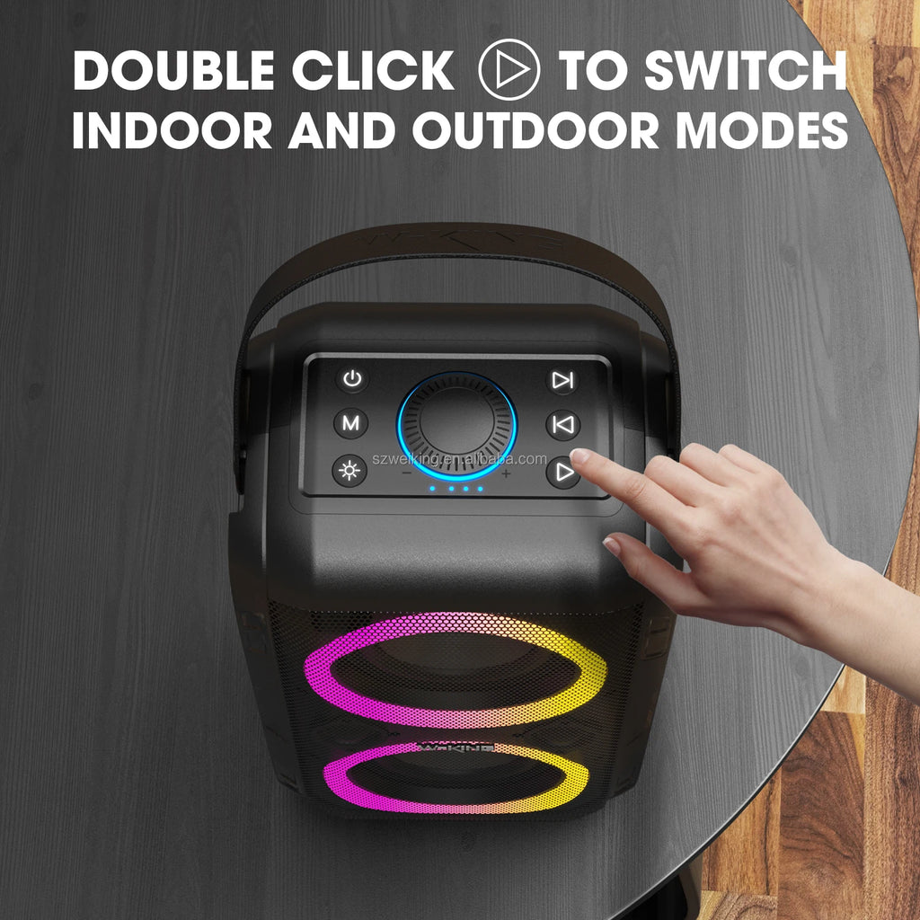 W-KING T9II 80W Portable Party Boom Box Outdoor Wireless Bluetooth Speaker My Store