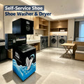 Commercial Automatic Shoe Washer and Dryer with Card and Coin Payment