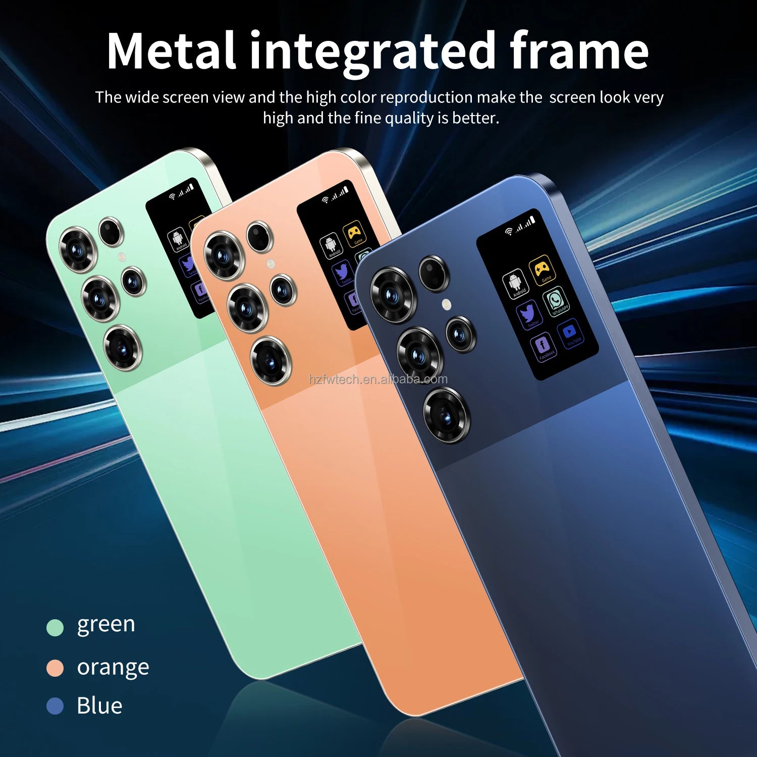 S26 Ultra 5G Smartphone 1TB 16GB RAM Orange - Unlocked Mobile Tidesmit