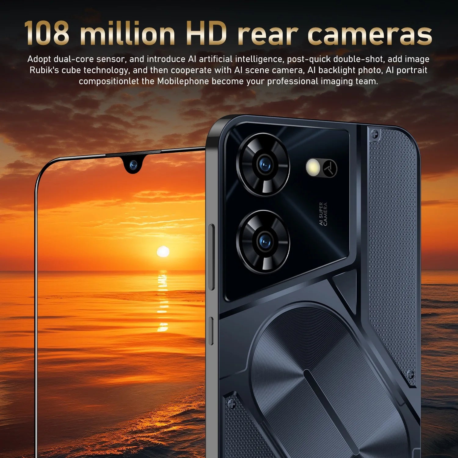 New 5g Smartphone Pova 5 Pro Cross-border Mobile Phones 7.3 Inch Incell Screen 2+16G Foreign Trade Smart Phone - Tidesmit