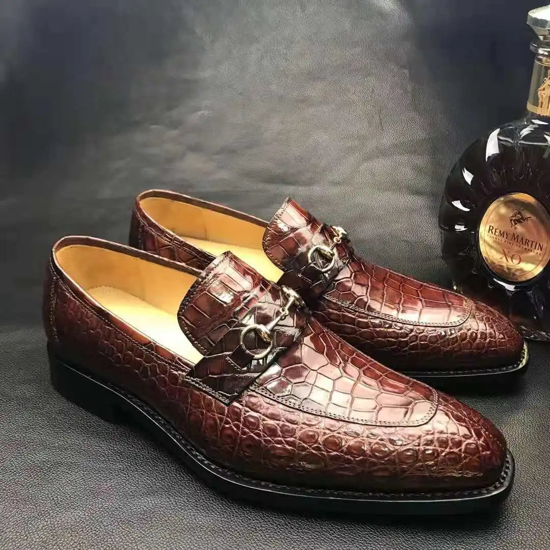 Goodyear Luxury Loafer Men Shoes High Quality New Arrivals Genuine Crocodile Leather Shoes Men alligator Custom Men's Shoes