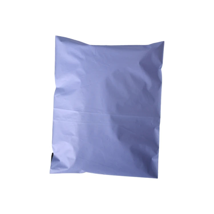 Waterproof poly mailer bag, light blue, sealed fold-over style for shipping clothes