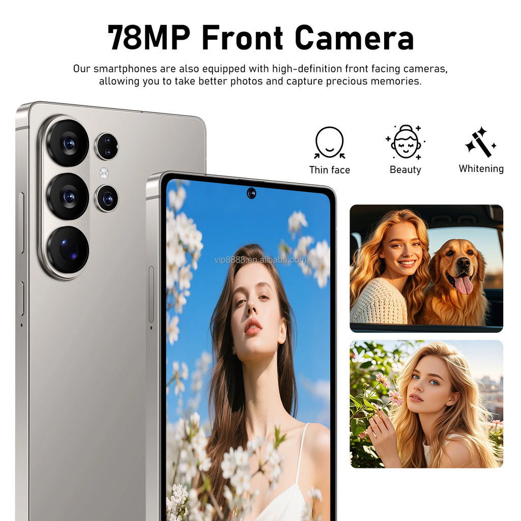 S26 Ultra smartphone with 22GB RAM 2TB storage Android 15 108MP camera and 7.3 inch display