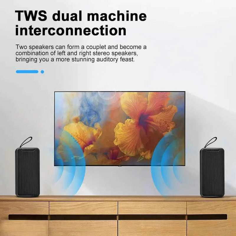 XSMAX Customized Logo Subwoofer Speaker Professional Audio Bluetoo-th Party Waterproof Bass BT Wireless Portable Speaker My Store