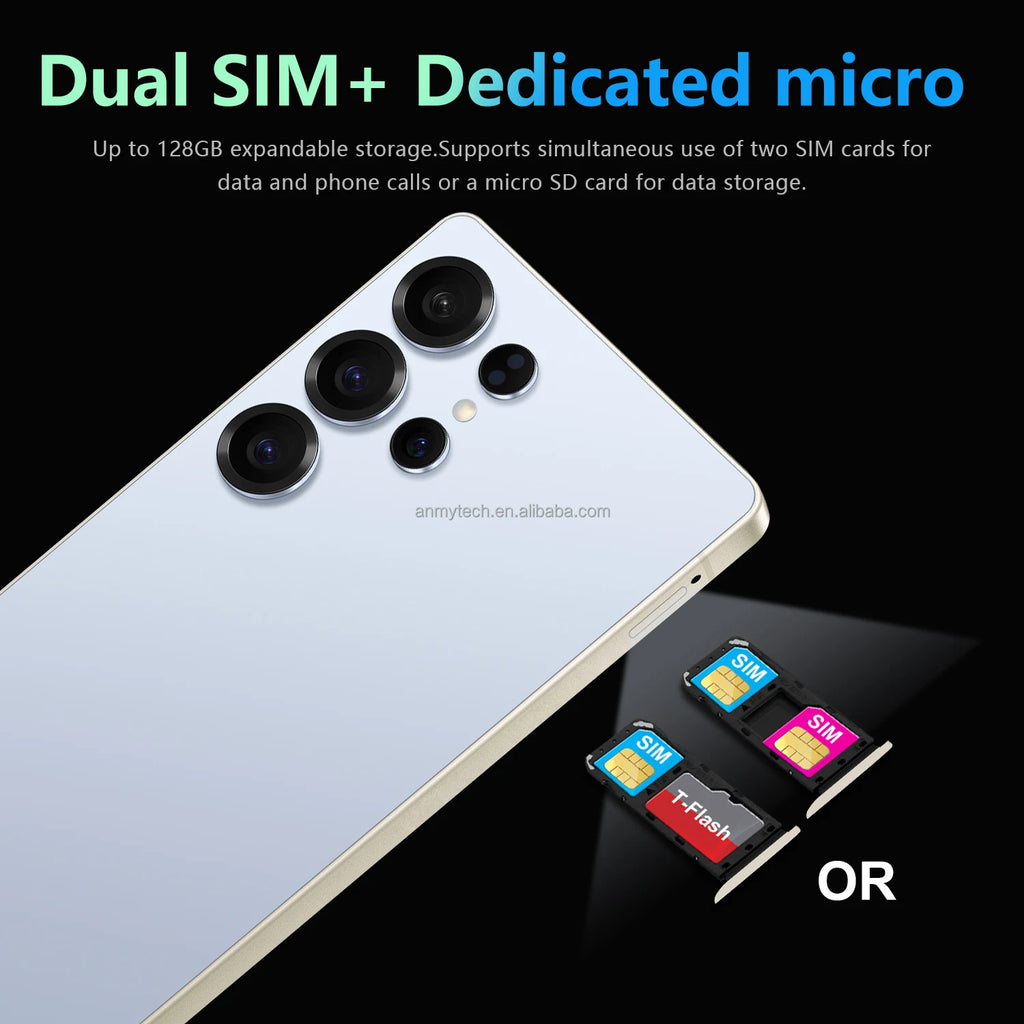 Tidesmit 5G Smartphone with 7.3 Inch OLED Display, 16GB RAM, 1TB Storage Tidesmit