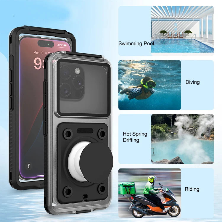 Universal IPX8 Water Proof Snorkeling Diving Case With Lanyard for IPhone 12/15 Plus/14/13/16 Pro Max Waterproof Phone Case Tidesmit