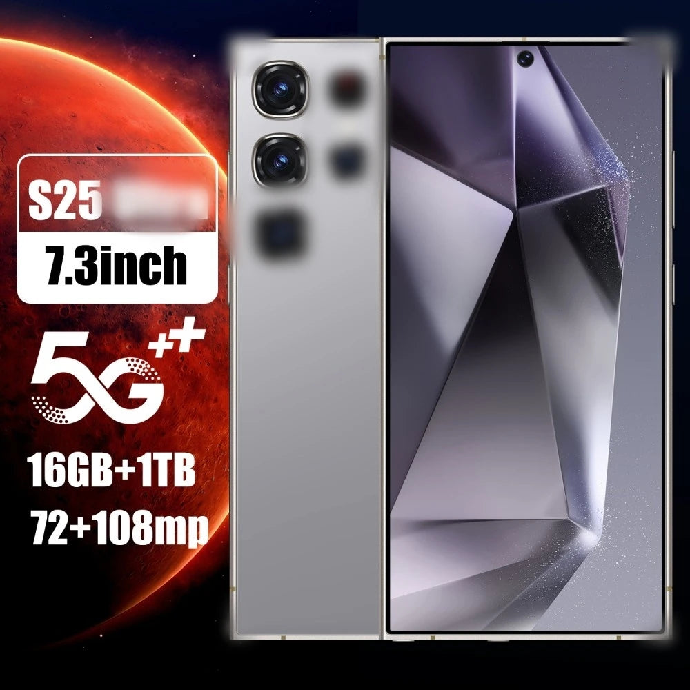 Hot Selling RTS S25 Original 16gb+1tb 72MP+108MP Face Unlock Full Display Android 14 Cell Phone Smart Mobile Phone 7.3inch - Tidesmit