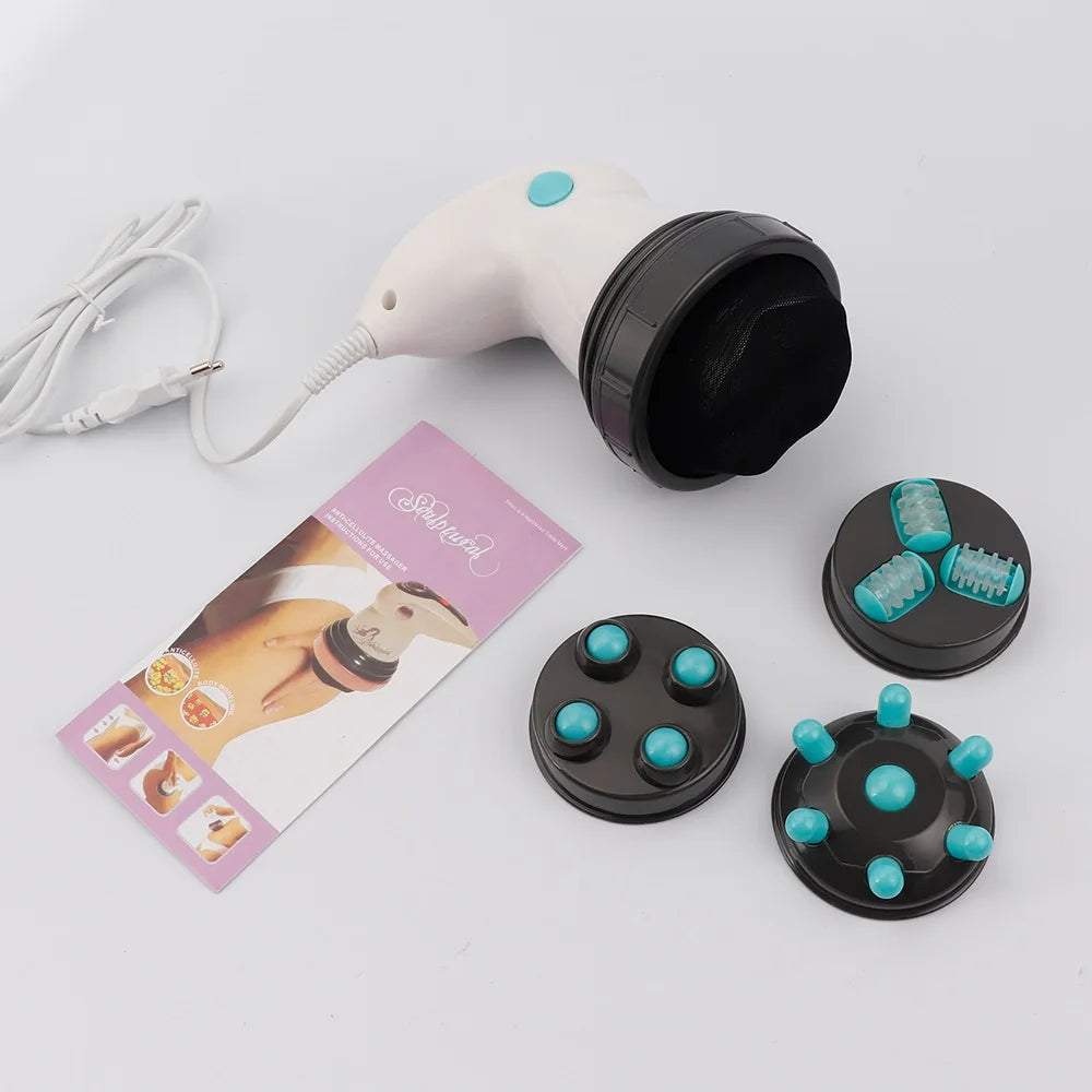Electric Body Massager 4-in-1 Roller for Deep Tissue Muscle Relaxation Relaxation Treatment Tidesmit
