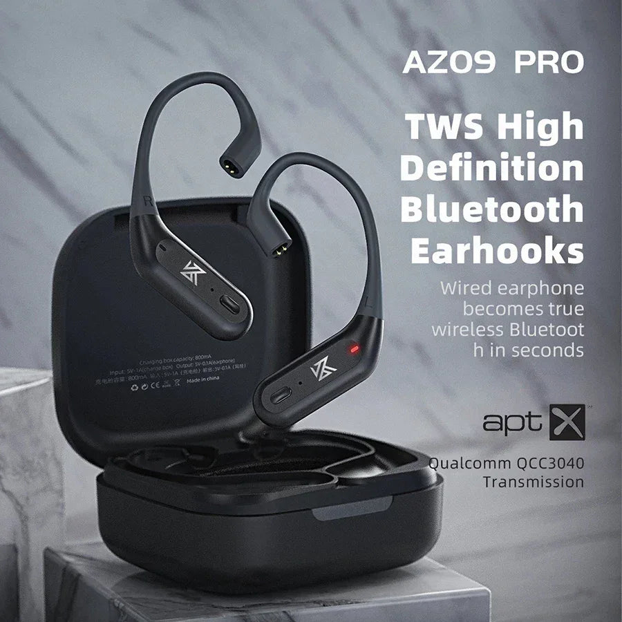 Bluetooth Wireless Adapter for KZ IEM C Pin Ear Hooks - Tidesmit Tidesmit