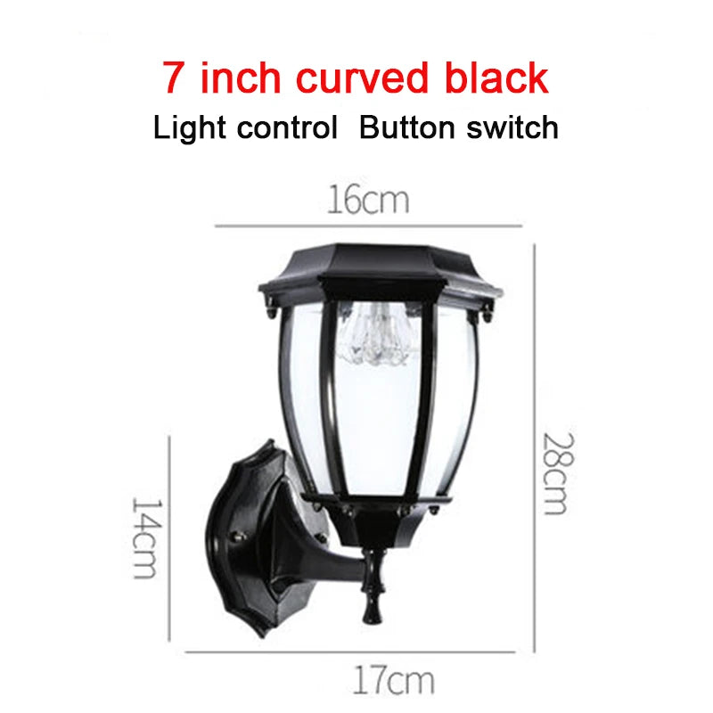 Solar Garden Decoration Outdoor LED Wall Light Street Outdoor Solar Panel Waterproof Sunlight Wall Lamps Solar Spotlights