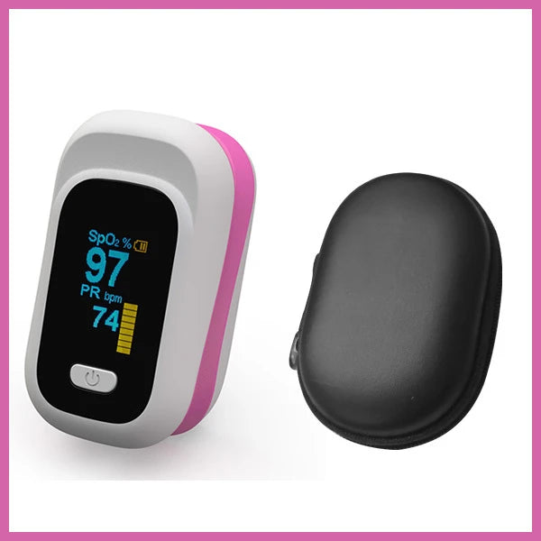 Medical Finger Oled Pulse Oximeter RR Blood Oxygen With Respiratory Rate Oximetro De Dedo portátil & case oxymeter Pulsioximetro