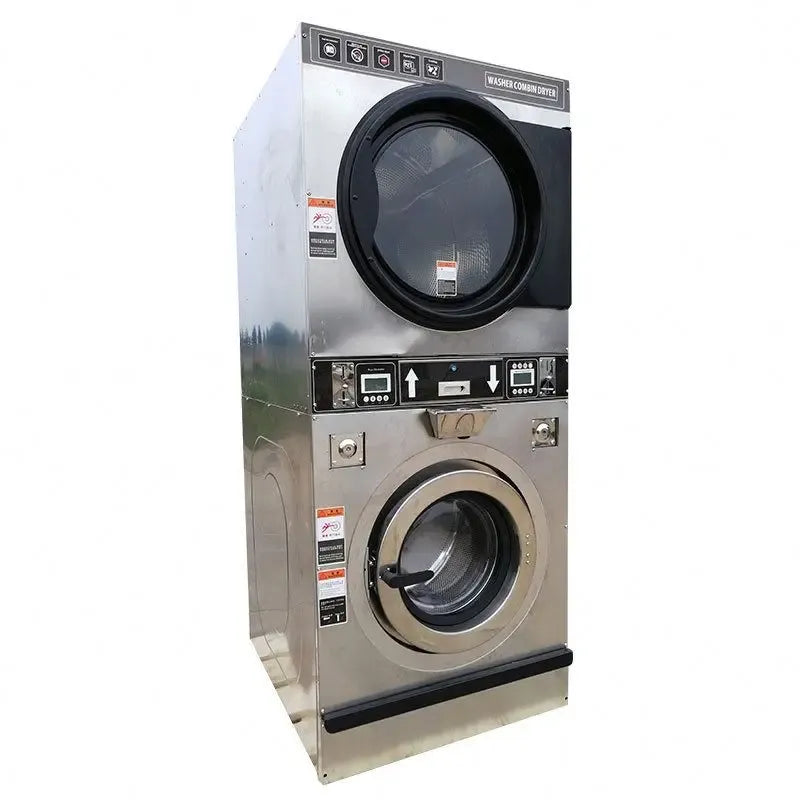 Commercial Coin-Operated Shoe Stack Washer and Dryer Machine
