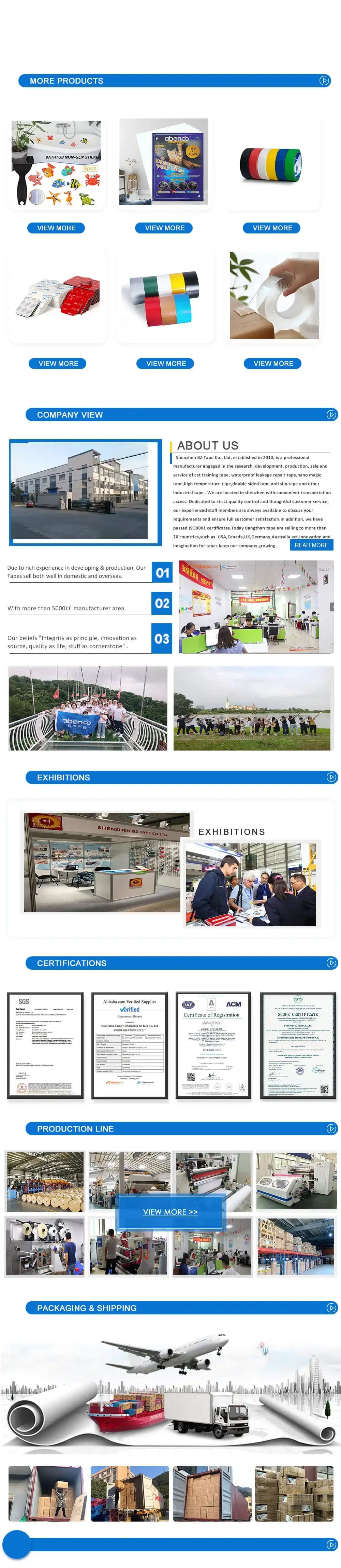 Instruction infographic for waterproof sealing tape on a product display page