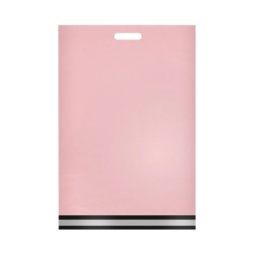Pink 10x13 shipping mailer envelope with top handle slot