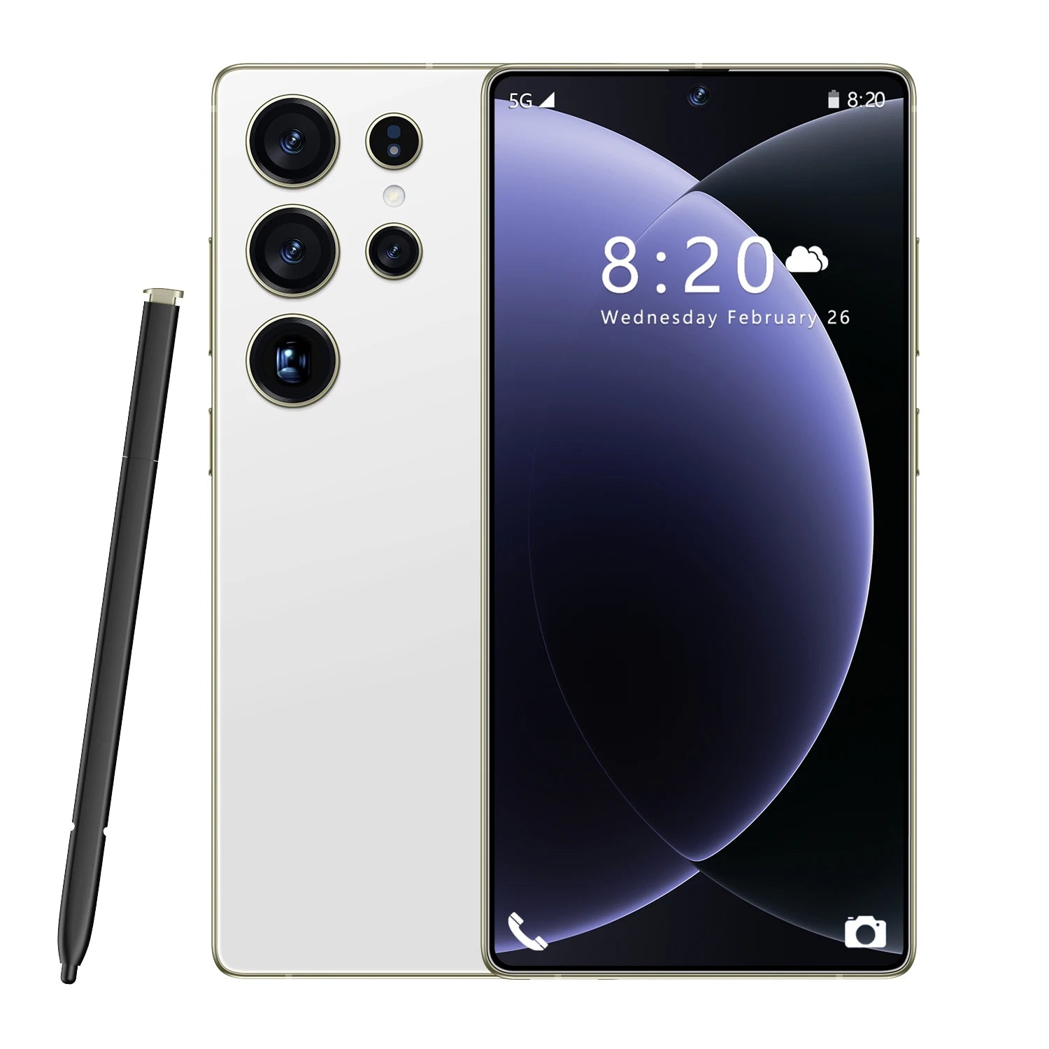 S26 Ultra 5G Smartphone: 16GB RAM, 1TB Storage & AMOLED Display White 16g Tidesmit