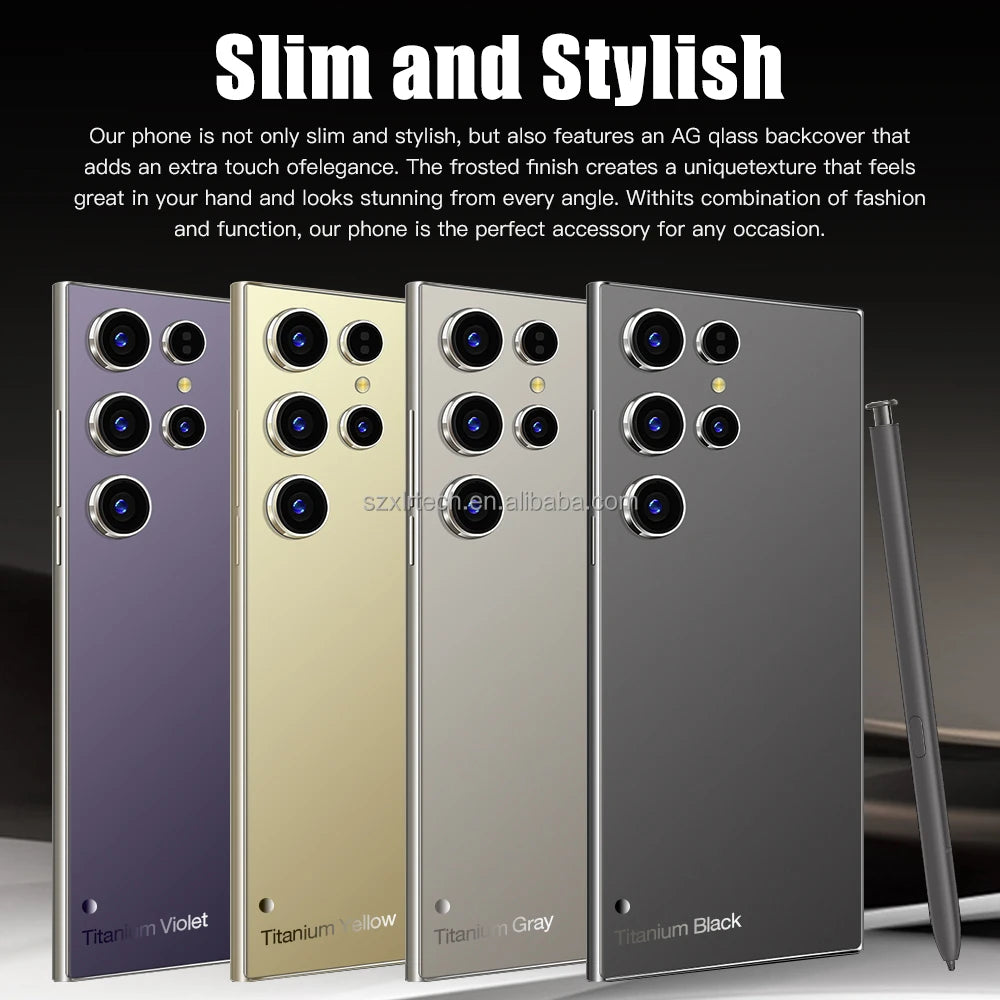 Tidesmit 5G Smartphone, 1TB Storage, 16GB RAM, 108MP Camera - Gold Tidesmit