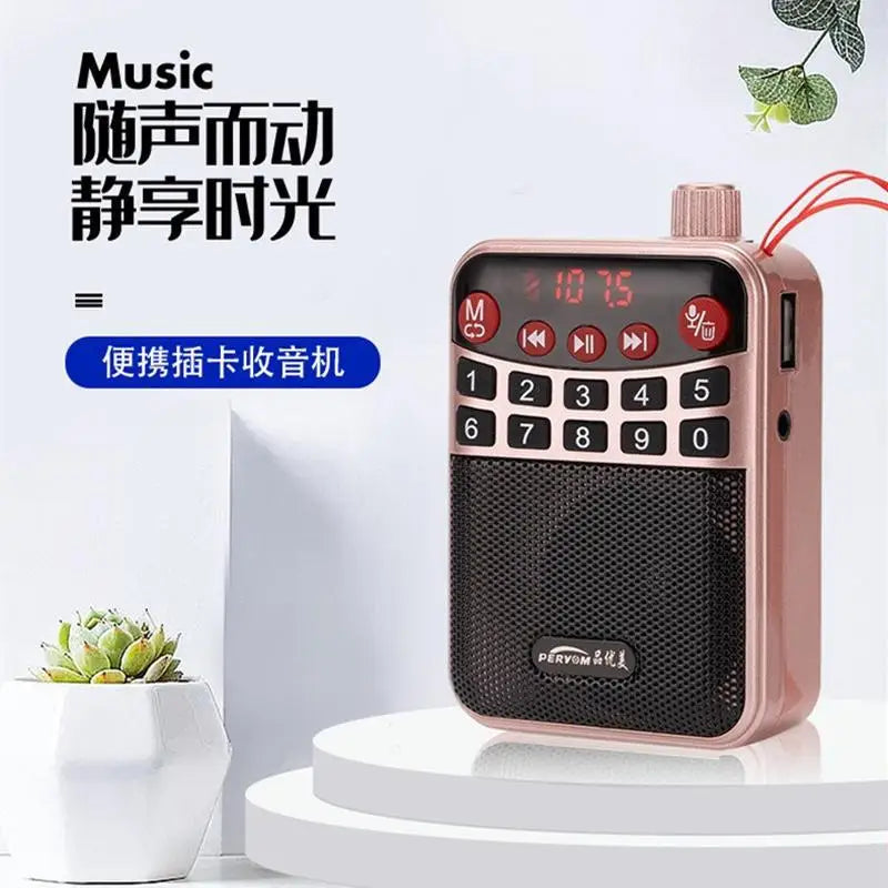 Bluetooth Speaker -M-39 Portable for Bluetooth Card Speaker with Flashlight Function Wholesale Radio for Seniors Singing Opera Storytelling