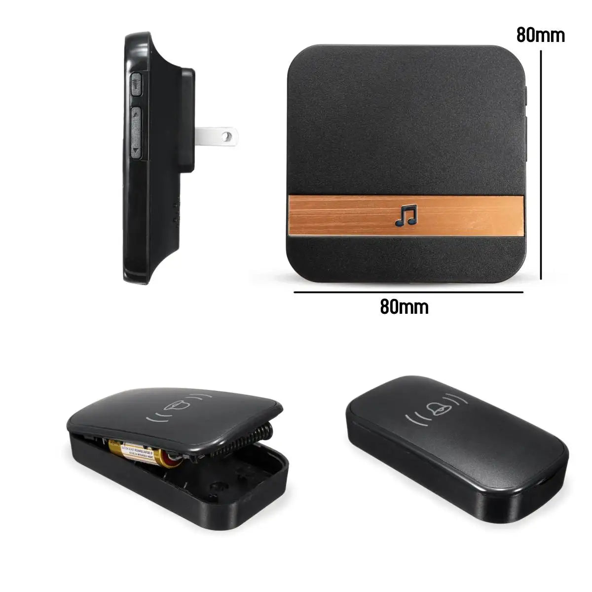Universal 433MHz Wireless WIFI Smart Video Doorbell Chime Indoor Music Receiver 52 Melodies 4 Levels Volume for Smart Doorbells