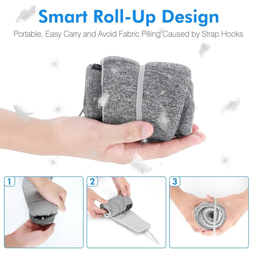 Drop Shipping Bluetooth Sleep Headphones Sleeping Eye Mask with Ultra Soft Speakers and Microphone 35 Hours of Music Play Time Tidesmit