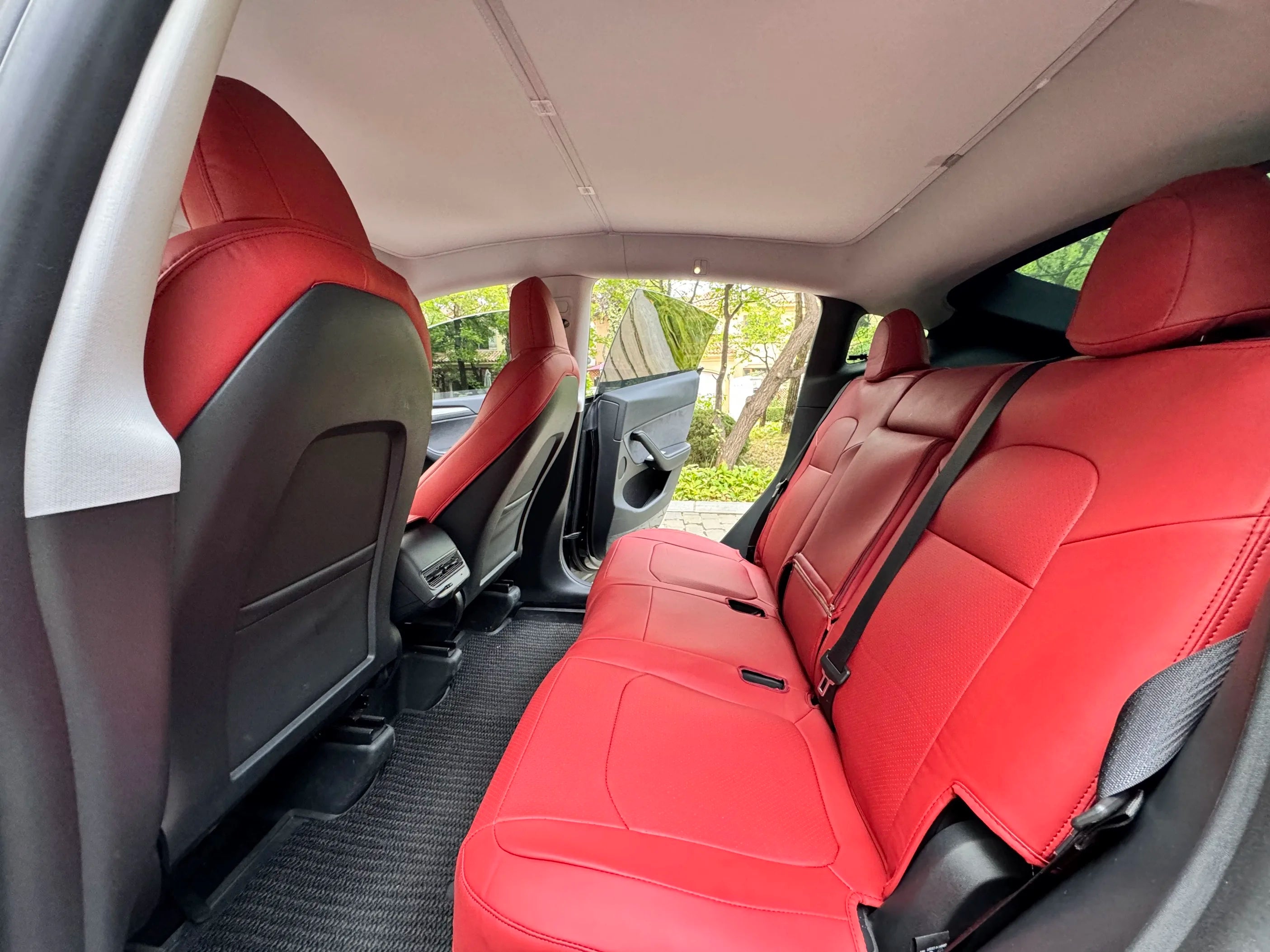 High-End Custom Napa Leather Car Seat Covers Full Set for Tesla Model 3/Y/S/X Wholesale Interior Accessories Elegant Protector