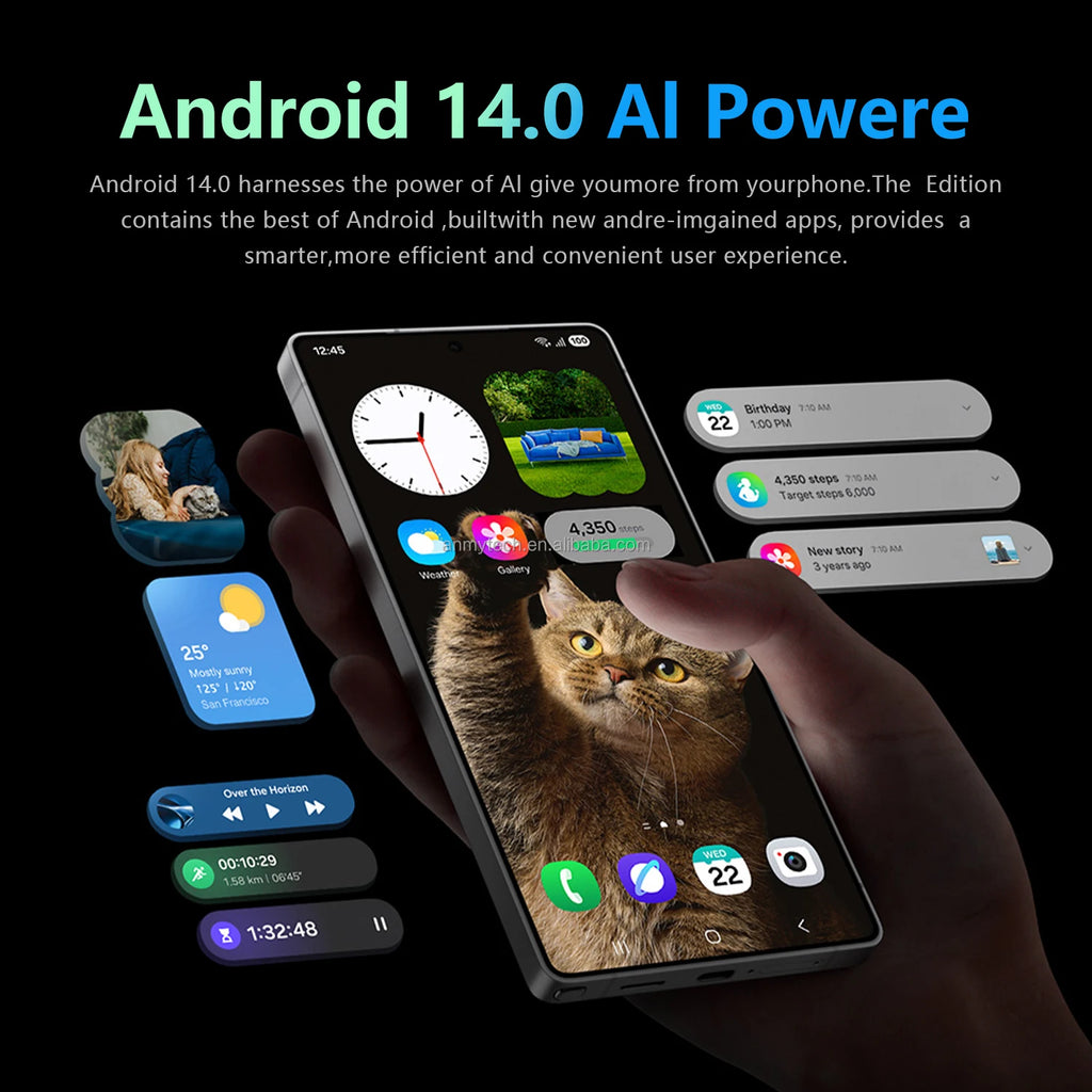 Tidesmit 5G Smartphone with 7.3 Inch OLED Display, 16GB RAM, 1TB Storage Tidesmit