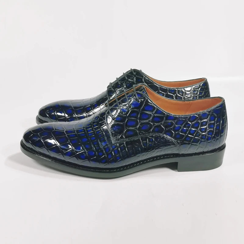 Top crocodile Genuine Shoes Men Chaussures Elegantes Pour Hommes Italy Style Shoes for Men Fashion Luxury Mens Dress Shoes