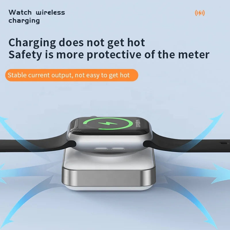 Power bank charger-Newly Pocket Fast Charging USB Watch Charger Magnet Wireless Mini Portable Power Banks Tidesmit