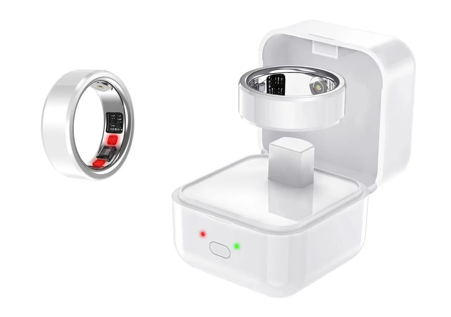 2024 Smart Ring Remote Control Sleep Monitoring Smart Rings for Sleep Tracker Thermometer Health Tracker with Cable Charge Tidesmit