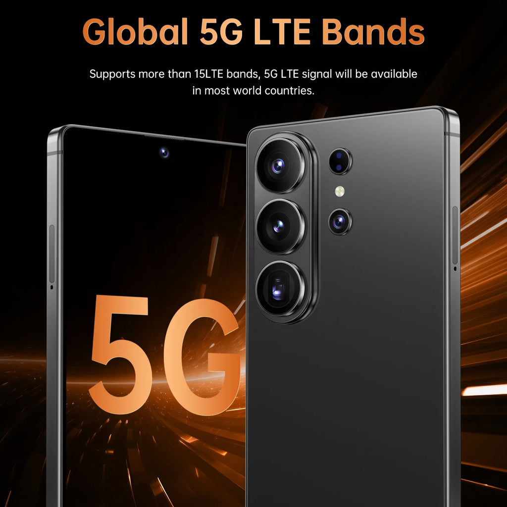 S26 Ultra 5G smartphone 7.3 inch full screen with built-in pen and 108MP camera, 22GB RAM 2TB storage global model