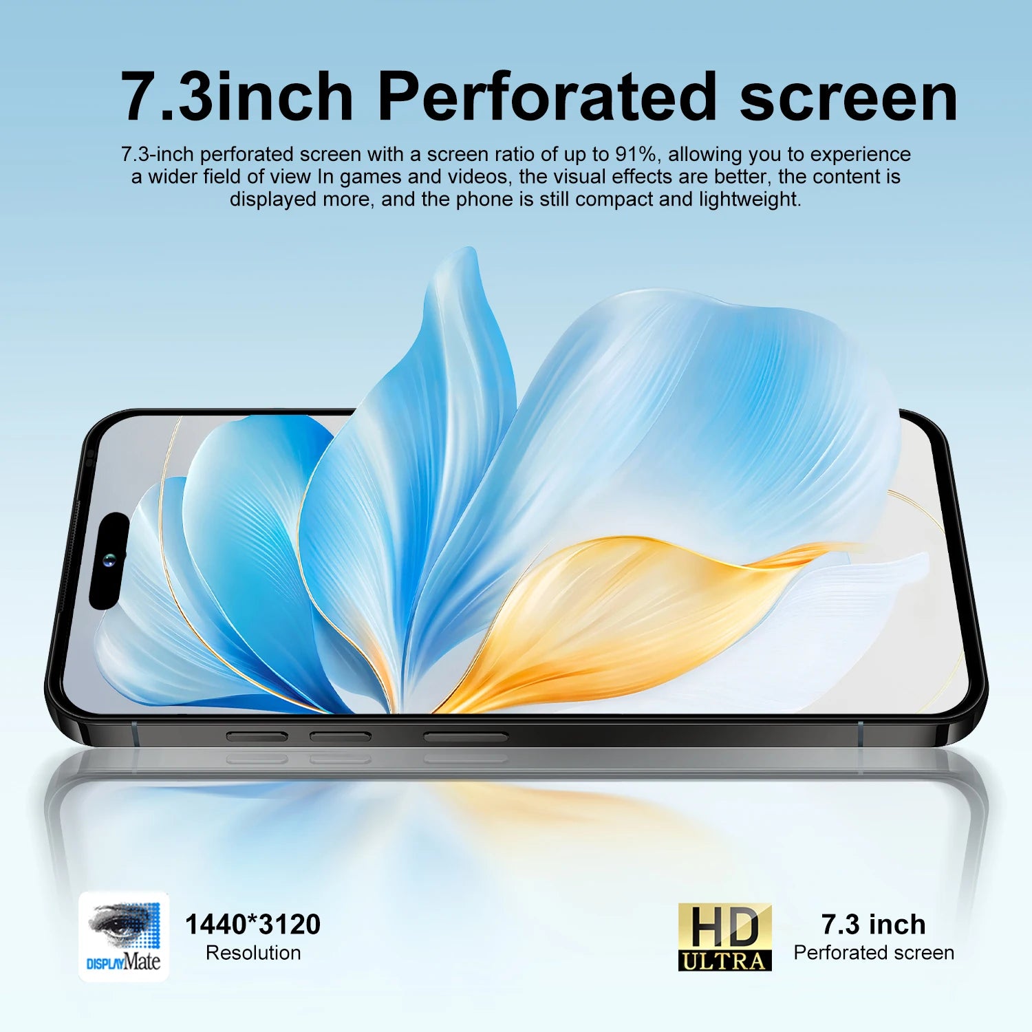 Tidesmit 7.3-Inch 1TB 5G Smartphone - High-Capacity Unlocked Mobile Tidesmit