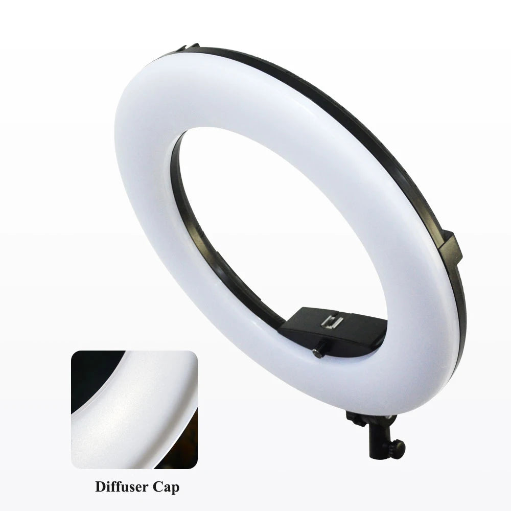 18-Inch Ring Light With Tripod Stand - Dimmable LED Studio Kit Tidesmit