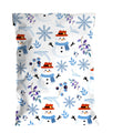 Christmas Snowman Printed Poly Thick Waterproof Tear-Resistant Self-Sealing Recyclable Apparel Shipping Bags