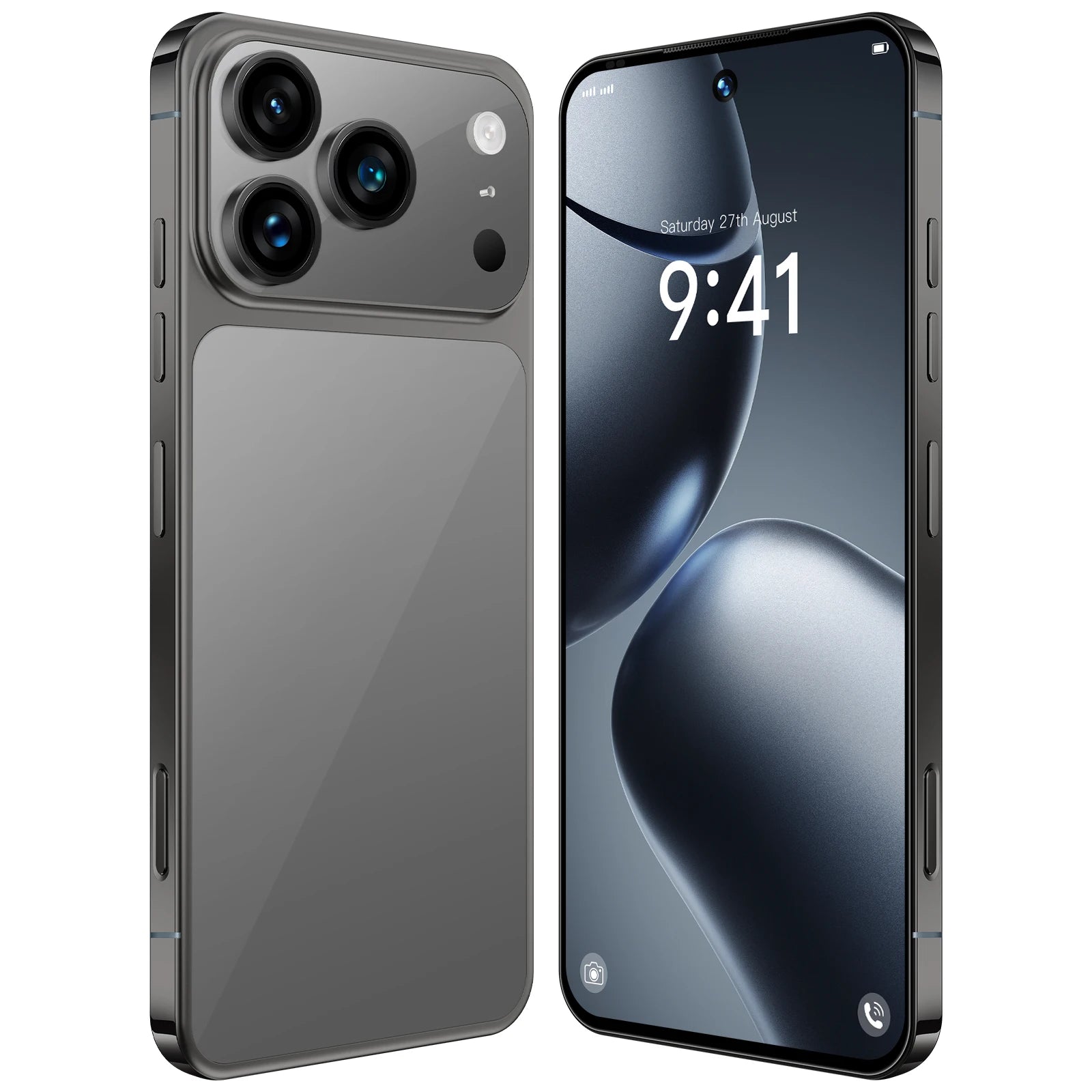 Tidesmit I17 Pro 7.3-inch 5G smartphone with 8000mAh battery and HD OLED display for high-performance mobile use.