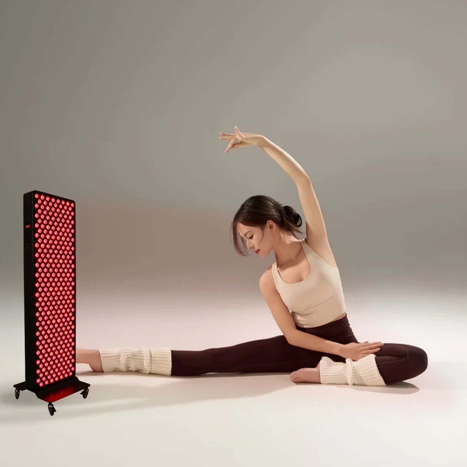 LED Red Light Therapy Panel with Stand Near Infrared Therapy Lamp Devices for Body Pain Relief and Skin Care