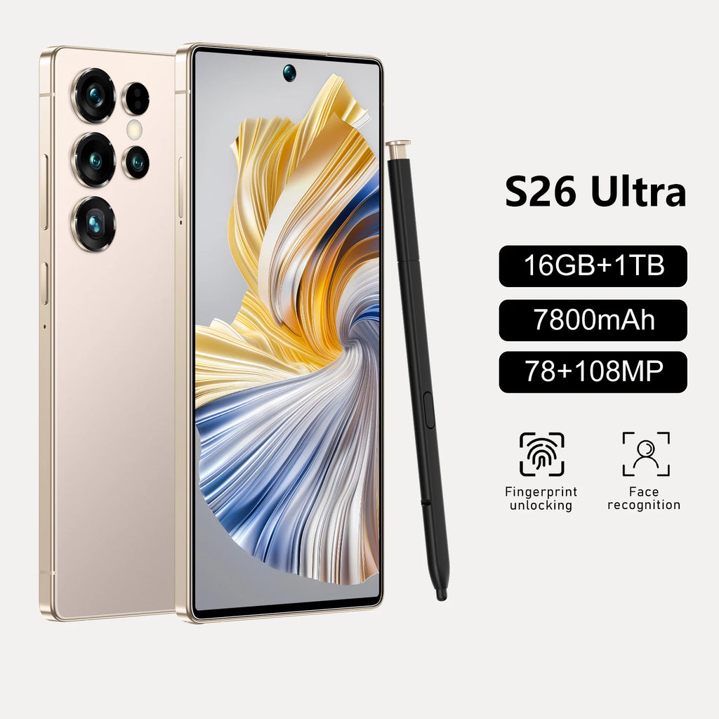 5G Smartphone 1TB Storage 16GB RAM Dual SIM Unlocked Mobile Tidesmit