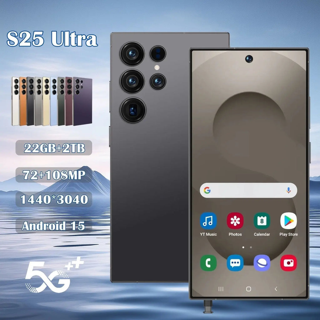 Samsung S25 Ultra 2025 global unlocked smartphone with 16GB RAM and 1TB storage showing side profile view