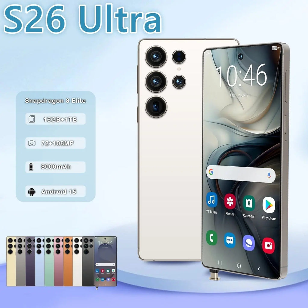 Unlocked 5G Smartphone, 16GB RAM, 1TB Storage, 6.9 Inch AMOLED Display Tidesmit
