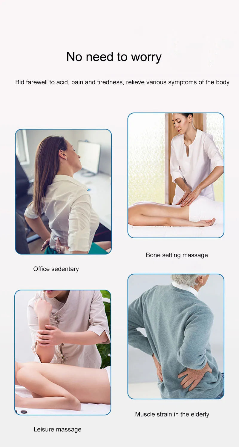 Shockwave Therapy Machine for Back Pain Relief | Portable Electric Massager Massage Chairs Tidesmit