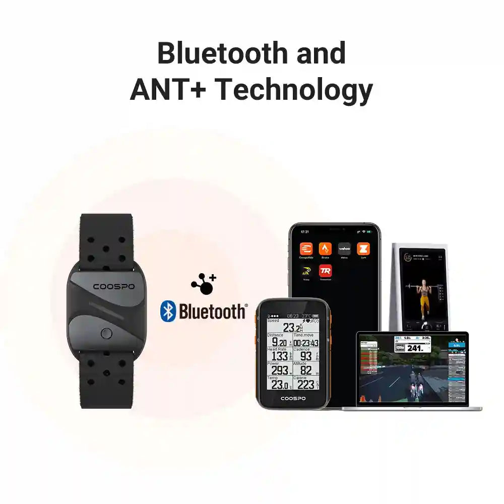 Heart Rate Monitor Armband HW807 | Bluetooth ANT+ Fitness Tracker Tidesmit