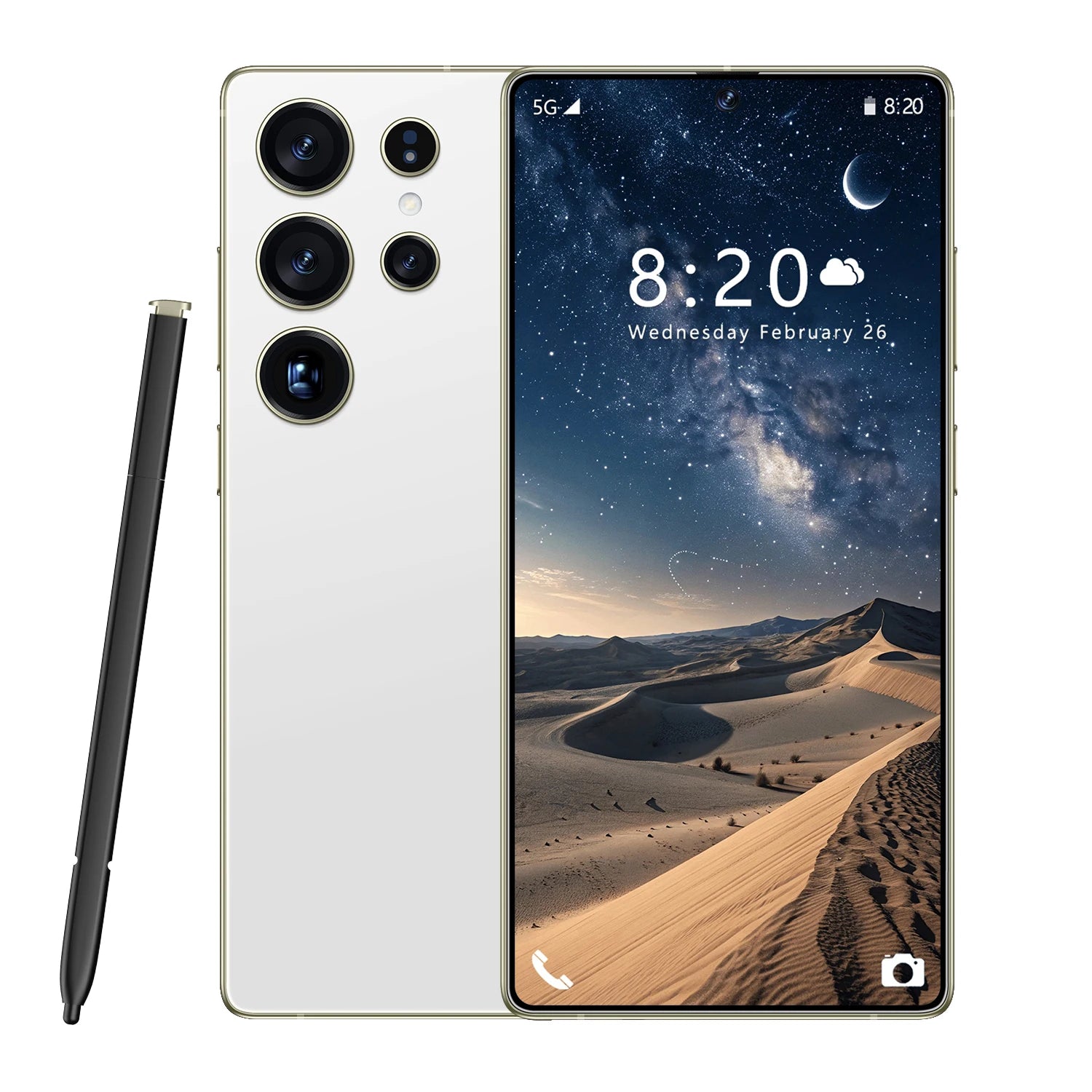 Smart Phone 2025 Cellphone S25 Ultra 7inch Unlocked Dual Card 5G Phones Android 14.0 Mobile Phones - Tidesmit