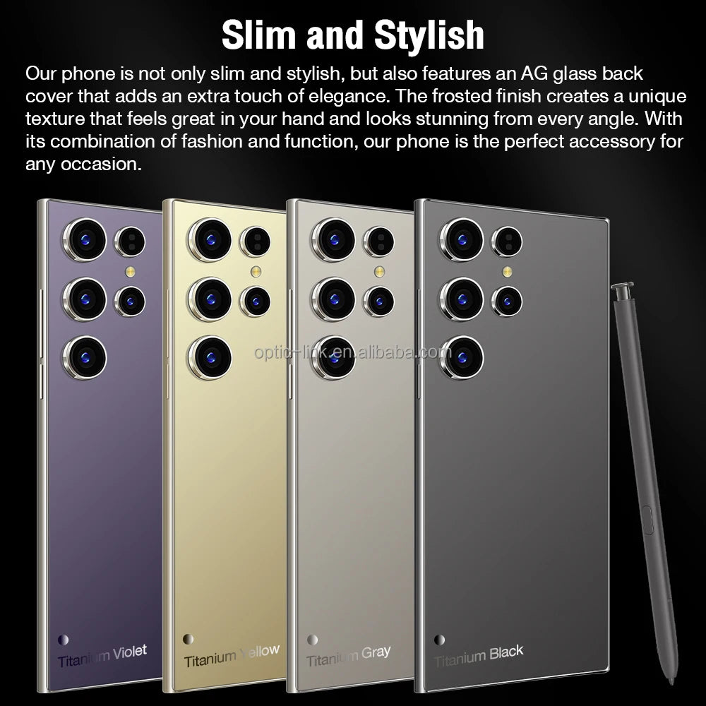 2024 New Ultra-high Speed S24 Ultra 16GB+1TB 5G Smart Phone 7.2-inch 3-7MP Snapdragon 8+2 Android 14 Game Phone - Tidesmit
