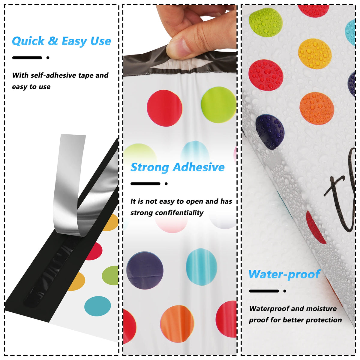 10x13 Inch Durable Poly Mailers for Clothing Apparel Shipping Waterproof Lightweight Reusable Envelopes Wholesale Bulk Packaging