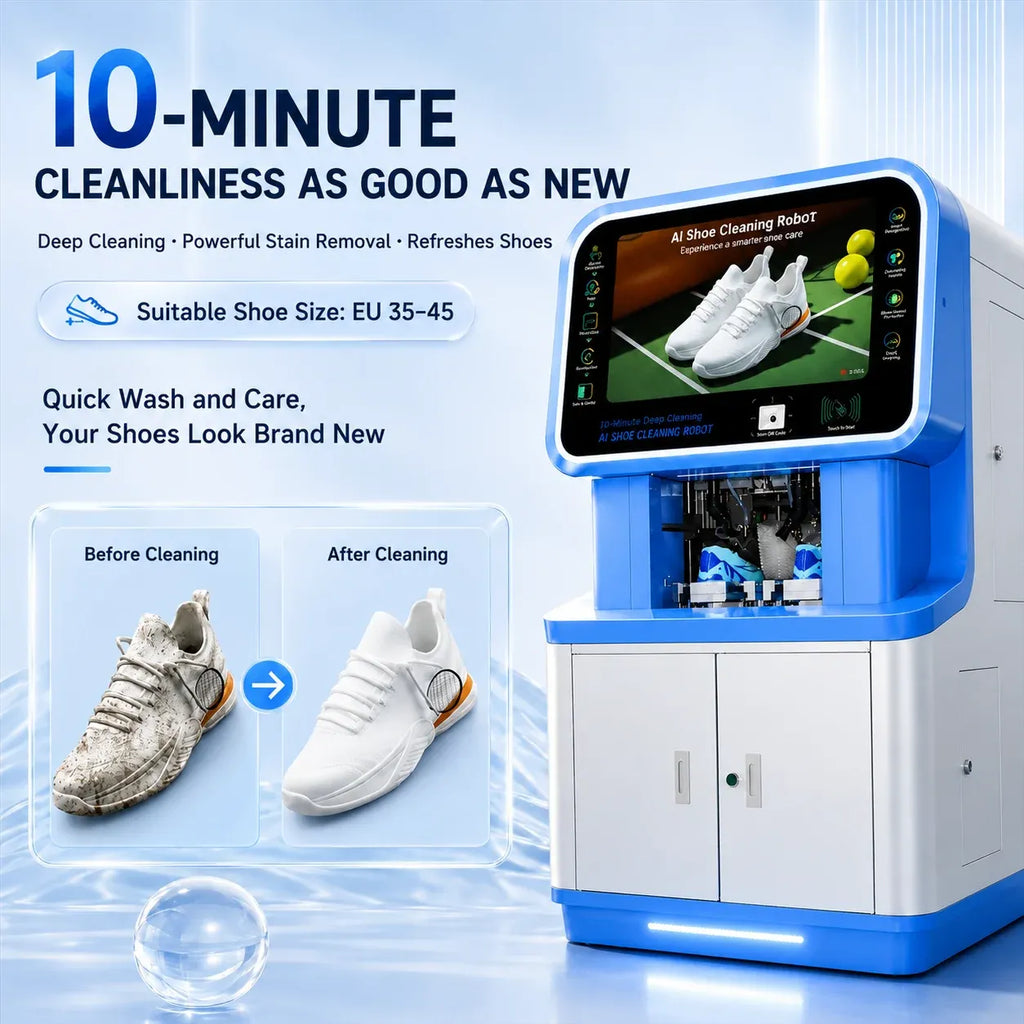 Commercial Shoe Washing Machine with Dryer and 1 Year Warranty