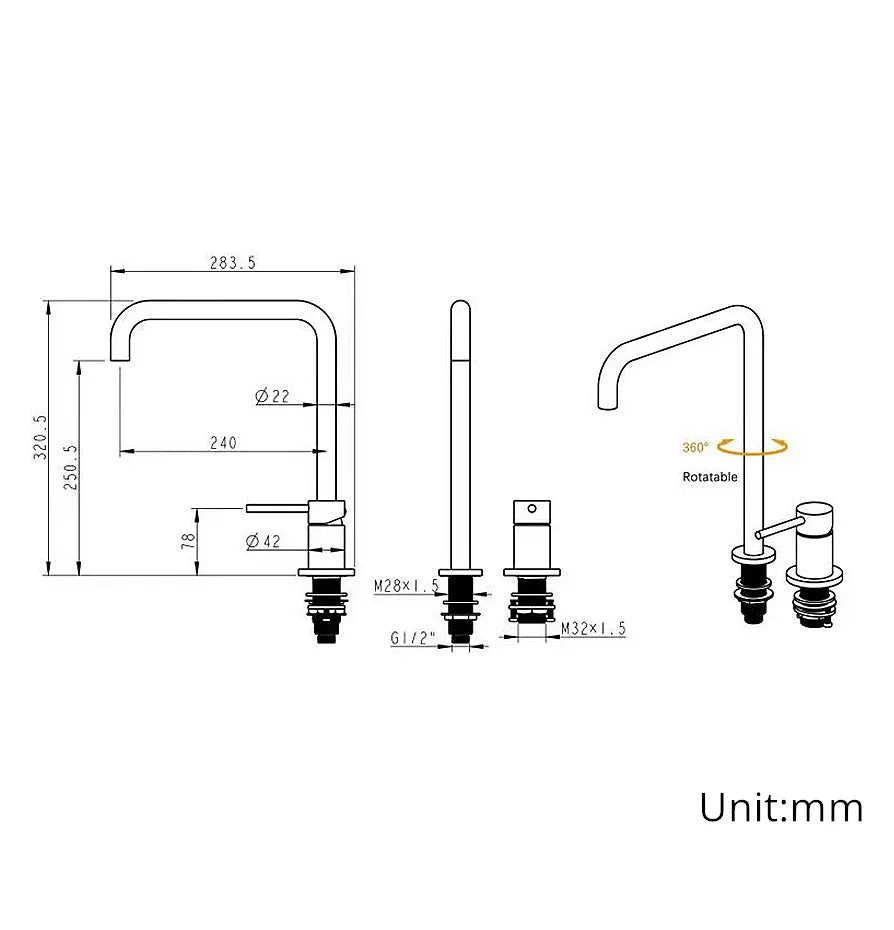 Modern Style Bathroom Basin Mixer Tap Dual Holder Single Handle Fixed Basin Faucet Hot And Cold 2 Hole Kitchen Sink Mixer