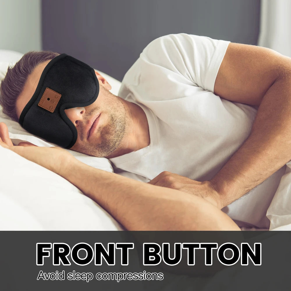 Bluetooth Sleep Mask Wireless Headphones - Ergonomic Side Sleeper Design Tidesmit
