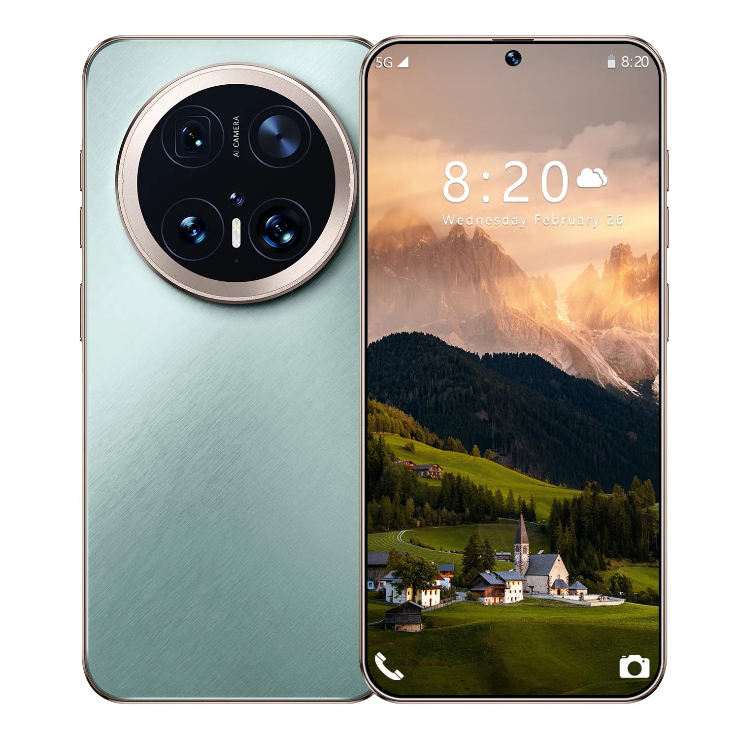 Mate 70 Pro 5G smartphone with 7.3 inch HD display, 108MP camera, 16GB RAM, 1TB storage, Android 14, Spanish language